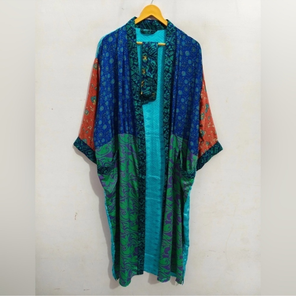 Kimono From Upcycled Silk Saris One size
